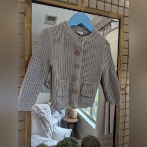 Jamie Kay Size 1 Year 12/18 M Gray Cardigan Euc